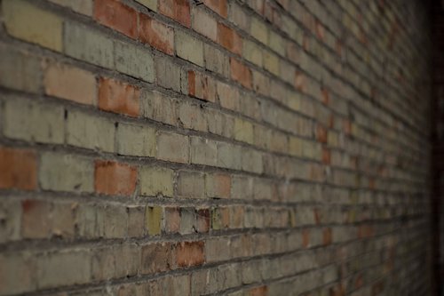 Close up of a party wall.