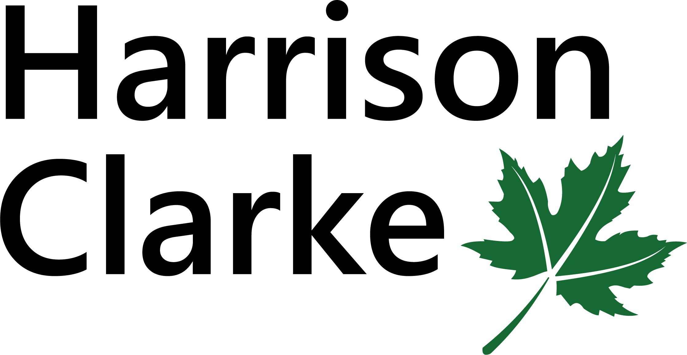 Black and Green Harrison Clarke logo