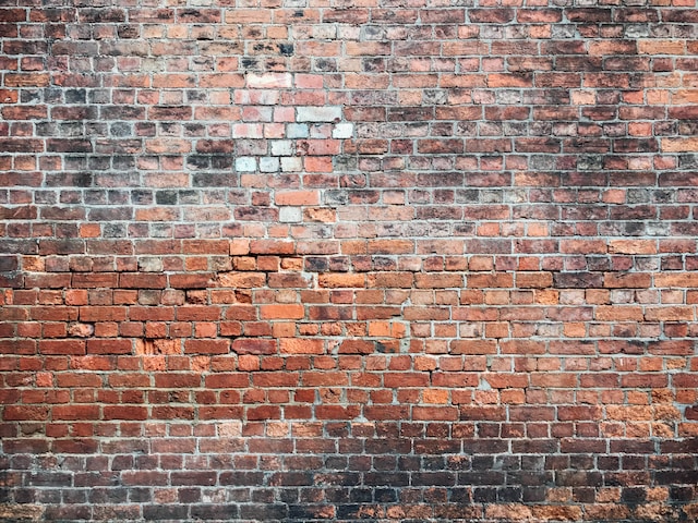 A brick party wall