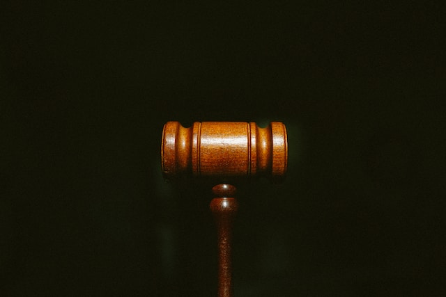 A court gavel